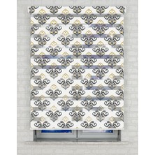 BRIGHTCOVER Suluboya Damask Baskılı Zebra Perde - Gece Gündüz - Mutfak Perdesi, Salon Perdesi, Yatak Odası Perde | Kokusuz Mürekkeple Basılmış  Zebra Perdeler ile Sende Tarzını Yansıt! | 1 Dakikada Pratik Montaj