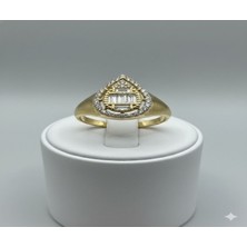 Damla Model Taşlı Yüzük