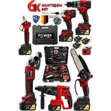 Power Black Ultra Lüks 5 Li Set 3 Bataryalı 5 Ürün Kırmızı