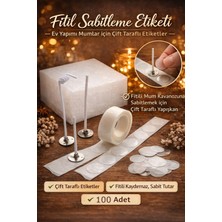 eSLeTc Mum Fitili Yapıştırıcı Sabitleyici 100 Adet