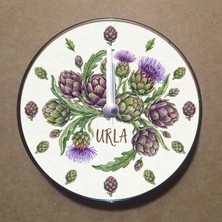 Bsb Urla Temalı Magnet Saat Buzdolabı Süsü Duvar Saati 10,5cm MS2047