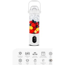 Go İthalat Şarjlı Taşınabilir Smoothie Blender 700MLBUZ Kırma - Çelik Bıçak Manyetik Şarj 150W 4500MAH SHB-7504 (5468)