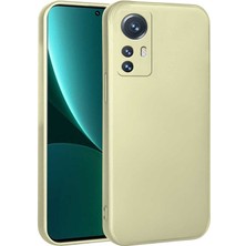 Xiaomi Xiaomi 12 Lite Kılıf Stsr Premier Silikon Kapak-Gold