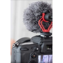 Gampus Lav Tüylü Profesyonel Mikrofon 3.5 mm Jak Girişli Youtuber Oyuncu Yayıncı Mikrofonu