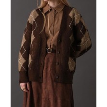 Baklava Desen Kadın Hırka