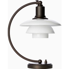 Louis Poulsen Dune 02 S Opal Brass Cam Üfleme, Dekoratif Masa Lambası