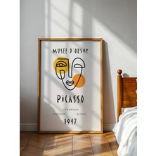 Fuart.Co Picasso Sarı Göz Picasso Sanatı Poster Dijital Baskı Poster (Çerçevesiz) Psfu