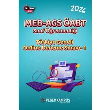 Pegem Kampüs 2026 MEB-AGS ÖABT Sınıf Öğretmenliği Türkiye Geneli Online Deneme