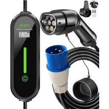 Gümrük Bey Jatrhg 7,2kw Taşınabilir Ev Şarj Cihazı – 5m Type 2 Kablo, Ayarlanabilir Akım