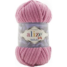 Alize Velluto (5 Adet) 98 Gül Rengi El Örgü Ipliği