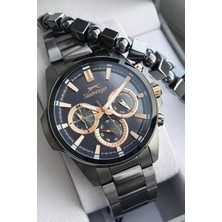 Slazenger Çelik Kordon Iç Fonksiyonları Aktif 10 Atm+Bileklik Hediyeli Erkek Kol Saati VS.BLKT.0795