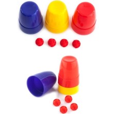 Homevia Renkli Kupalar ve Toplar Sihirbazlık Seti - Başlangıç Seviyesi Sihir Malzemesi