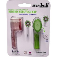 Steriball Pilli ve Şarjlı Diş Fırçası Için Hijyenik Diş Fırçası Kabı Karma