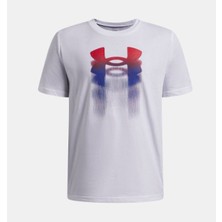 Under Armour Erkek Çocuk UA Logo Blur Kısa Kollu T-Shirt