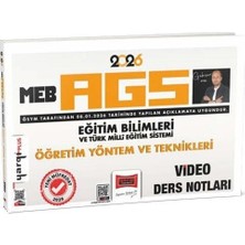 Yargı 2026 Meb-Ags Eğitim Bilimleri Öğretim Yöntem ve Teknikleri Video Ders Notları - Gökçer Ateş Yargı Yayınları