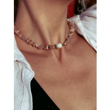 CAPO By Aytaç Yamaç Inci Taneli Doğal Taş Kolye: Zarafetin ve Doğallığın Buluştuğu Şıklık