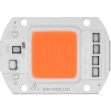Voltaj Amber Kehribar 220V Projektör Cob LED 50W Driver Çipli