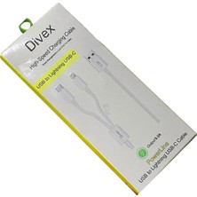 Divex 5.0A Type-C - Lightning yüksek Hızlı Şarj Kablosu DC-146