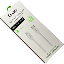 Divex 45W Type-C To Type-C Yüksek Hızlı Şarj Kablosu 2m DC-216