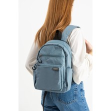 VB Collection Unisex Su Geçirmez Paraşüt Kumaş Çok Gözlü Sırt Çantası