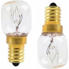 Akat Vestel Ile Uyumlu Ankastre Davlumbaz Buzdolabı Fırın 15 Watt Gün Işığı 300° Halojen Ampül 2 Adet