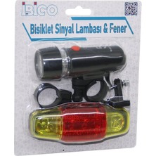 Go İthalat 2in1 Bisiklet Feneri Sinyalli Lamba Pilli (5468)