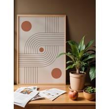 Fuart.Co Boho Kiremit Noktalar Bohem Serisi Duvar Posteri Dijital Baskı (Çerçevesiz) Hbfu