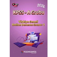Pegem Kampüs 2026 KPSS A Grubu Türkiye Geneli Online Deneme Sınavı-1