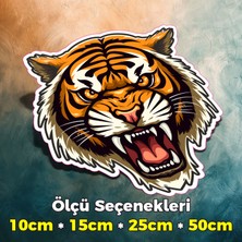 Sb Store Kaplan Tiger Oto Araç Motosiklet Kask Notebook Duvar Sticker Etiket Model 5