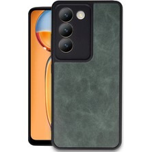 Storozal Newface Vivo V30 Lite 4g Kılıf Aras Deri Kapak - Koyu Yeşil