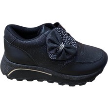 Güven Kundura Kız Çocuk Simli Taşlı  Abiye Spor Ayakkabı