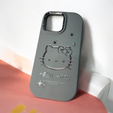 Bu Meydan iPhone 14 Pro Max Hello Kitty Kabartmalı Kaliteli Silikon Telefon Kılıfı