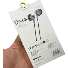 Divex Type-C (Usb-C) Stereo Kulakiçi Kulaklık Siyah DH-276