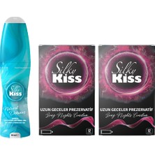 Silky Kiss Ansızın Paketi 2 - Natural Kayganlaştırıcı Jel ve 2 Kutu Uzun Geceler Prezervatif