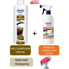 Ersağ Halı Şampuanı 1000 ml + Mobilya Temizleyici 500 ml + ( Sabunluk Hediye'li ) 123-28