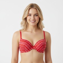 Bonbon Kadın Destekli Balenli Kalp Desenli Sütyen BB2160