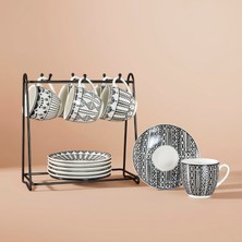 Karaca Altos Standlı 6 Kişilik Kahve Fincanı 90 ml