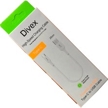 Divex 2.4A Type-C To USB Hızlı Şarj Kablosu 25CM DC-152