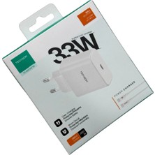 Techson 33W Type-C Adaptör + Kablo Şarj Cihazı Beyaz S11C33TTB