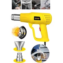 Power Black 2000 Watt Darbeye Dayanıklı Bakır Sargılı Rezistans 2 Kademeli Sıcak Hava Tabancası