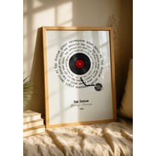 Fuart.Co Barış Manço Yaz Dostum Şarkı Sözleri Dijital Baskı Poster (Çerçevesiz) Tsfu