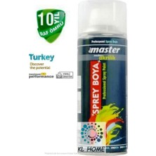 Kl Home 400 ml-Büyük Boy Parlak Şeffaf Vernik Sprey Uzun Ömürlü ve Kolay Uygulama Özelliğiyle