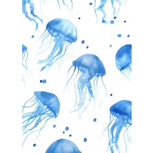 Fuart.Co Okyanusun Ritmi Dijital Baskı Poster (Çerçevesiz)Sea World Poster Serisi Sefu