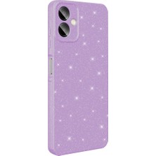 Adige Samsung Galaxy A07 Kılıf Koton Simli Parlak + Ekran Koruyucu