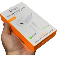 Divex Type-C USB Kablo - Adaptör 2.4A Ev Tipi Şarj Aleti DS-202