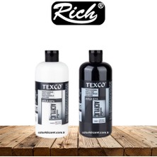 Rich Texco 400ml Akrilik Boya Set / Beyaz + Siyah | Profesyonel A