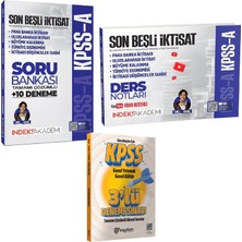 İndeks Akademi Yayıncılık 2026 Kpss A Grubu Son Beşli Iktisat Çözümlü Soru Bankası(+10 Deneme) ve Video Ders Notları