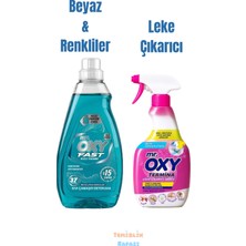 Mr.Oxy Fast Hızlı Yıkama Sıvı Çamaşır Deterjanı Beyaz ve Renkliler 1480 ml ve Termina Leke Çıkarıcı 750 ml