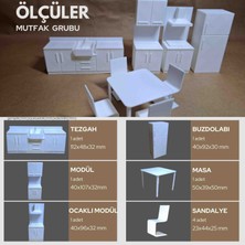 Home 1/20 Ölçek Maket Diorama Mimari Iç Mimari Mutfak Mobilya Seti
