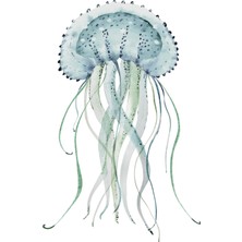 Fuart.Co Su Yeşili Dijital Baskı Poster (Çerçevesiz)Sea World Poster Serisi Sefu